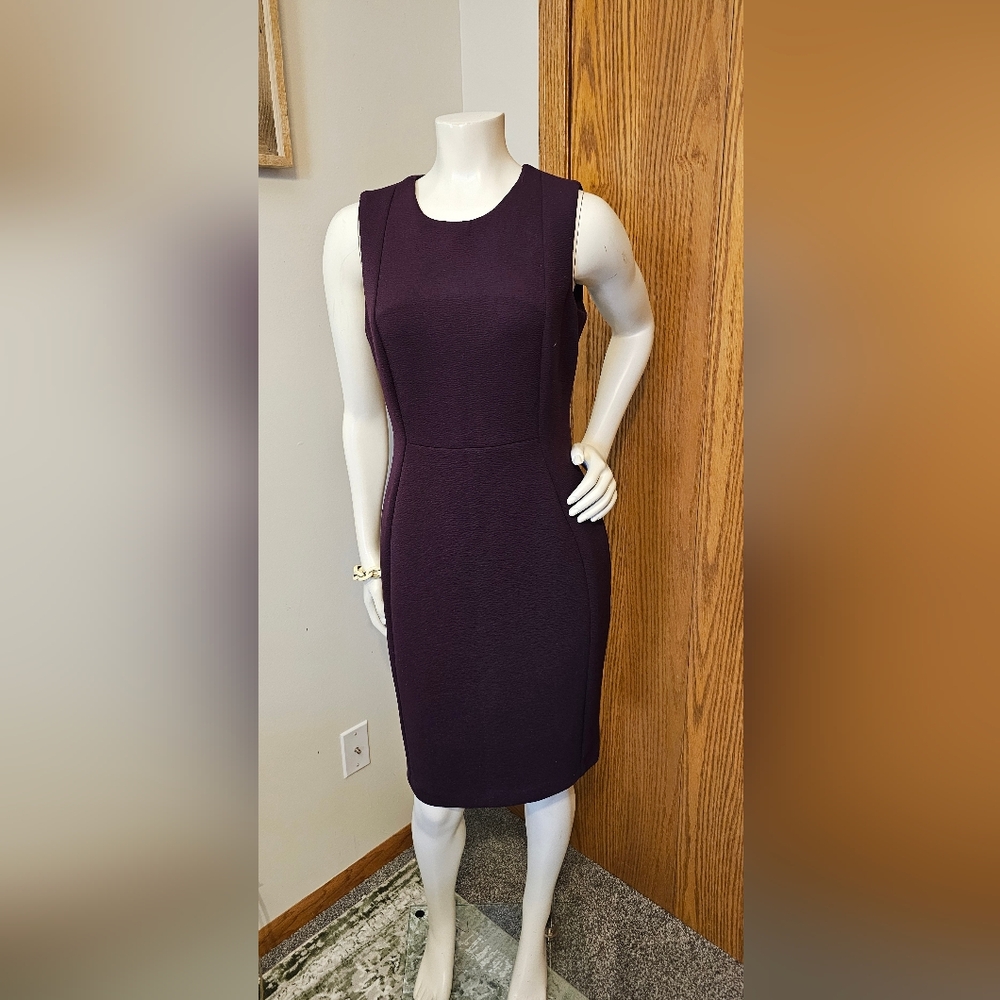 Calvin Klein Elegant Plum Midi Dress